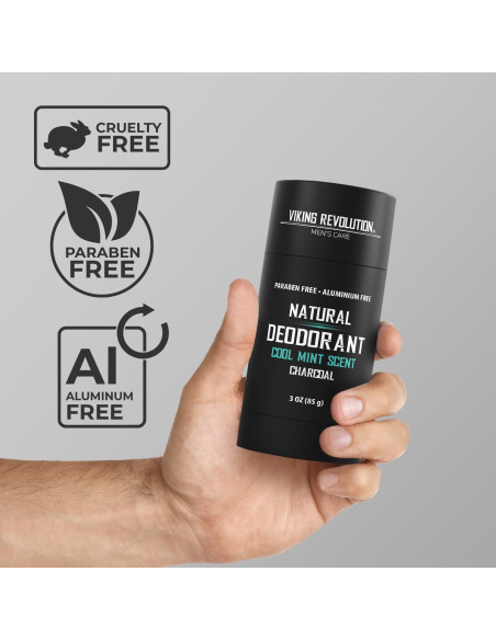 Desodorante Natural Viking Revolution Menta Fresca 85g Sin Aluminio