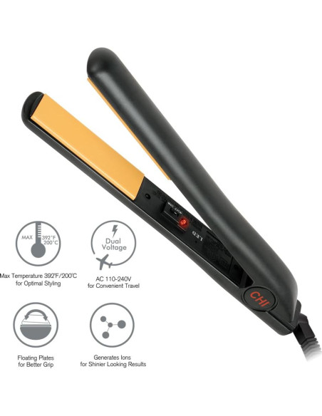 Plancha de Cerámica CHI 2.54 cm Alisador 200C Profesional
