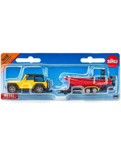 Siku 1658 Jeep con Barco Flotante y Remolque Desmontable 2