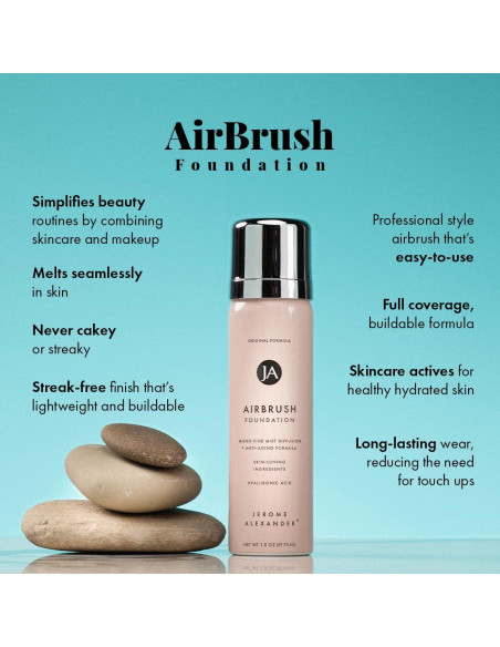 Base de Maquillaje AirBrush Jerome Alexander - Medio Claro, 51g