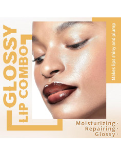 Kit de Labios Hidratante Nourishing 2 Colores Brillo Labial 2