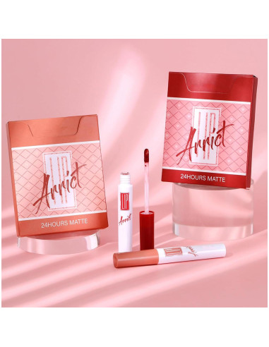 Set de Labiales Líquidos Mate HUDABABY - 6 Colores Duraderos