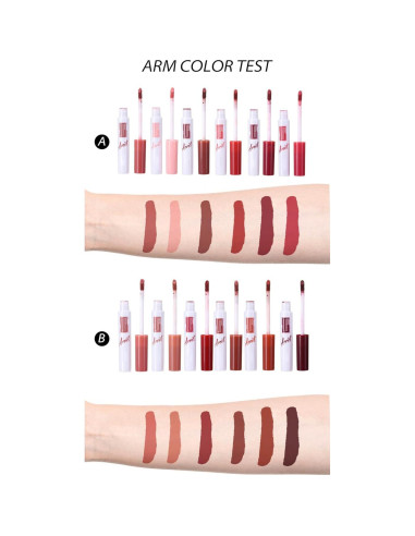 Set de Labiales Líquidos Mate HUDABABY - 6 Colores Duraderos