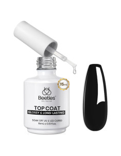 Esmalte de Uñas Gel Top Coat Beetles 15ml Brillo Extra Duradero