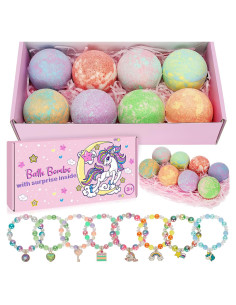 Bombas de baño Duchong con juguetes sorpresa - 8 piezas para niñas