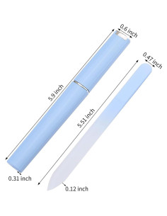 Paquete de 3 Limadoras de Uñas de Vidrio Aoshang - 14x1.2cm 2