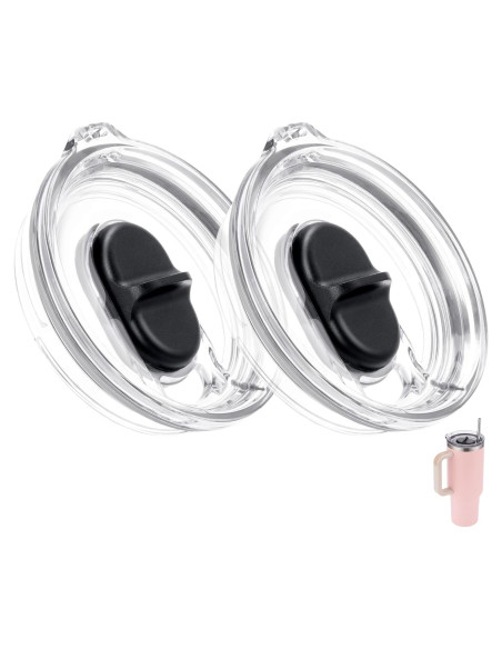 Tapa Reemplazo Bluwing 40oz para Taza Stanley Quencher - 2 Paquete a Prueba de Fugas Tapa Reemplazo Bluwing 40oz para Taza Stanley Quencher - 2 Paquete a Prueba de Fugas