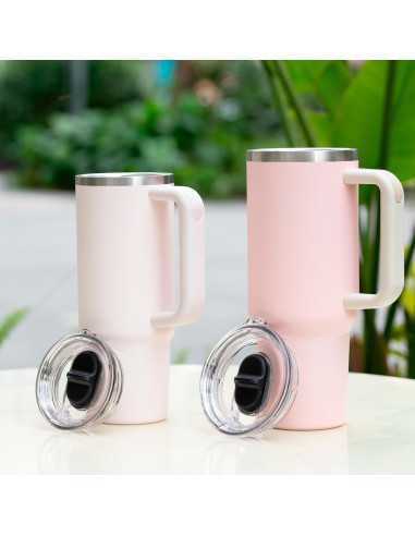 Tapa Reemplazo Bluwing 40oz para Taza Stanley Quencher - 2 Paquete a Prueba de Fugas