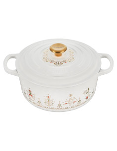 Olla Holandesa Redonda Le Creuset 3.3L Esmaltada Blanca