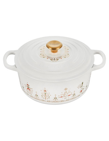 Olla Holandesa Redonda Le Creuset 3.3L Esmaltada Blanca