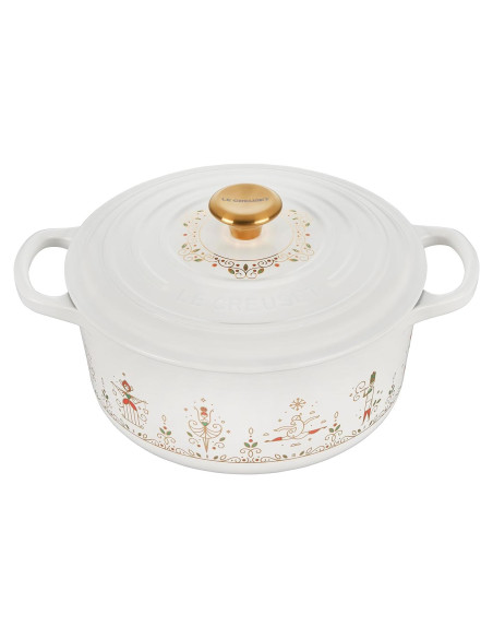 Olla Holandesa Redonda Le Creuset 3.3L Esmaltada Blanca