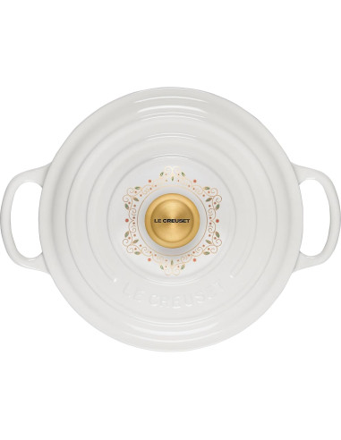 Olla Holandesa Redonda Le Creuset 3.3L Esmaltada Blanca