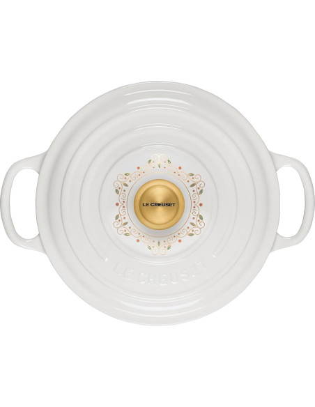 Olla Holandesa Redonda Le Creuset 3.3L Esmaltada Blanca