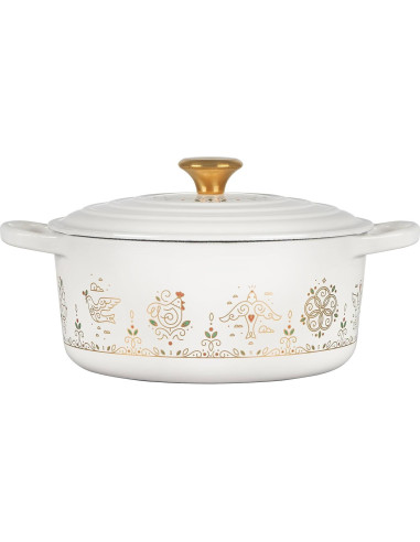 Olla Holandesa Redonda Le Creuset 3.3L Esmaltada Blanca