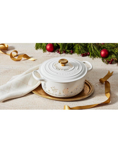 Olla Holandesa Redonda Le Creuset 3.3L Esmaltada Blanca