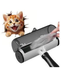 Rodillo Quitapelos Reutilizable Ecológico para Mascotas - 19.8 cm