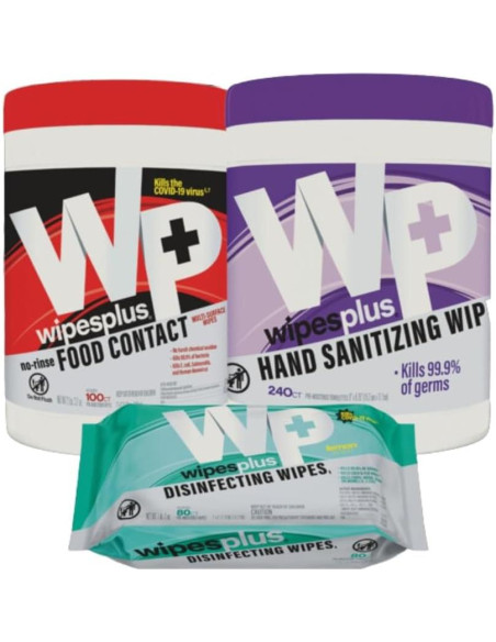 Toallitas Desinfectantes WipesPlus 960 Unidades 3 en 1