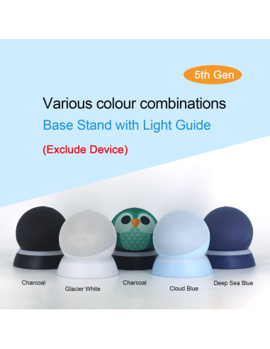 Soporte de Mesa C YECEN para Echo Dot 5ta y 4ta Generación con Guía de Luz