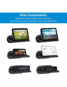 Soporte de Pared PlusAcc para Show 8 y Google Nest Hub Max - Negro 2