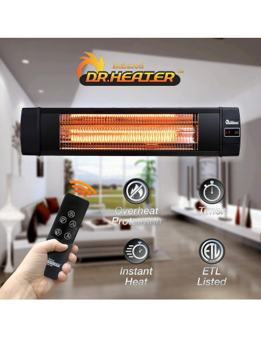 Calentador Infrarrojo Dr Infrared 1500W + Enchufe Inteligente Kasa