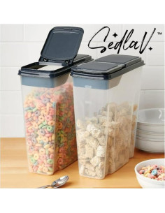 Contenedores de Almacenamiento para Cereal SEDLAV 2-Pack 5.68L 2