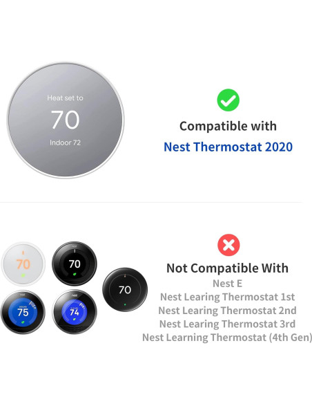 Placa de Pared para Termostato Nest Petrichor GWPC-01 Blanca