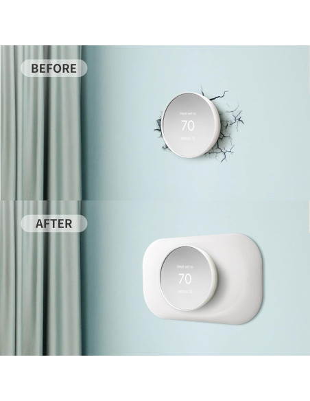 Placa de Pared para Termostato Nest Petrichor GWPC-01 Blanca