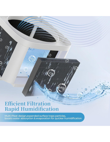 Paquete de 12 Filtros de Reemplazo para Humidificador LEVOIT 6000S