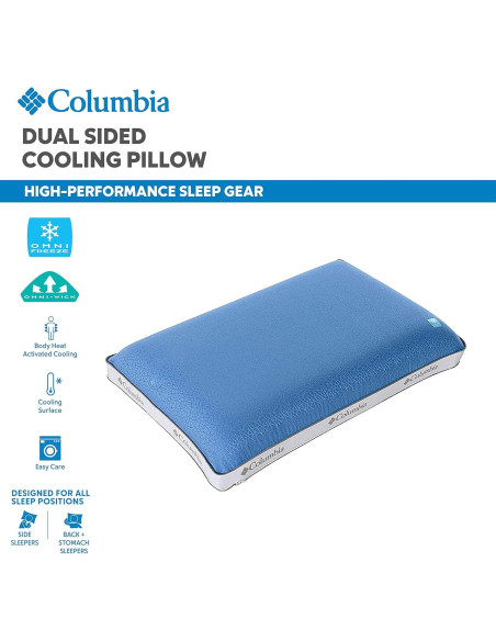 Almohada de Espuma con Memoria Columna Reina Refrigerante