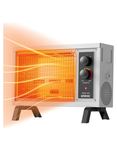 Calentador Eléctrico de Espacio Shinic FW550-15B 1500W Gris