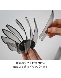 Cafetera Goteo Hario V60 Suiren 02 Negro Transparente 210g 2