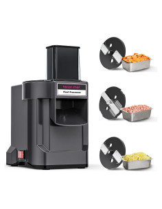 Procesador de Alimentos Eléctrico Lecon Chef 3 en 1 con 3 Cuchillas