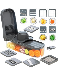 Picadora de Verduras 6-en-1 Vacream con Cuchillas de Acero Inoxidable 2