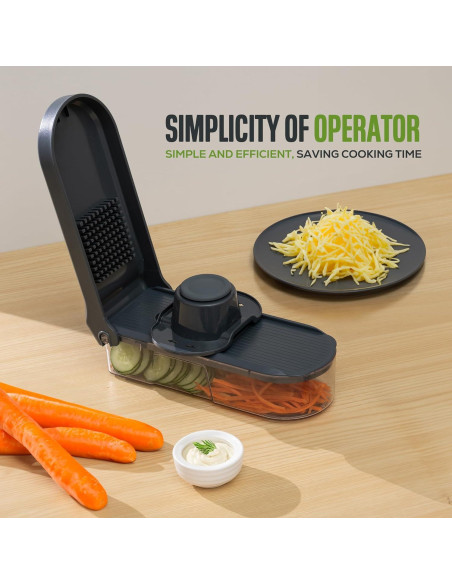 Picadora de Verduras 6-en-1 Vacream con Cuchillas de Acero Inoxidable