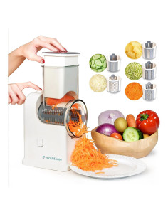 Rallador de Queso Eléctrico AzulHome 5 Cuchillas Multifuncional