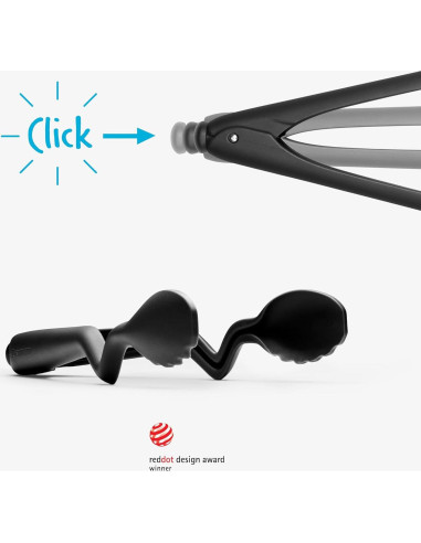 Pinzas de cocina Dreamfarm Clongs Lite 26.67 cm Nylon Negro