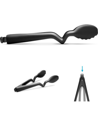 Pinzas de cocina Dreamfarm Clongs Lite 26.67 cm Nylon Negro