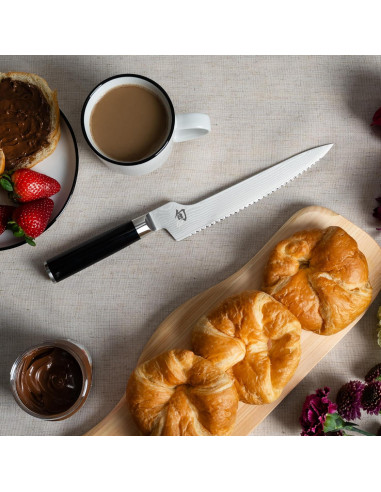 Cuchillo de Pan Dentado Shun Classic 21 cm Acero Damasco