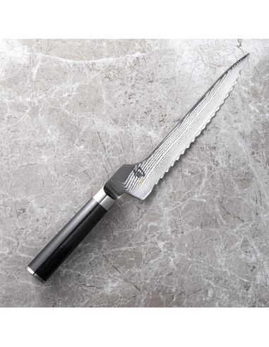Cuchillo de Pan Dentado Shun Classic 21 cm Acero Damasco