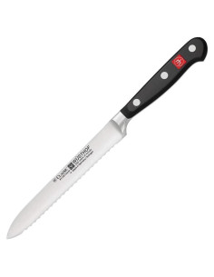Cuchillo de Utilidad Serrado WÜSTHOF 12.7 cm Negro