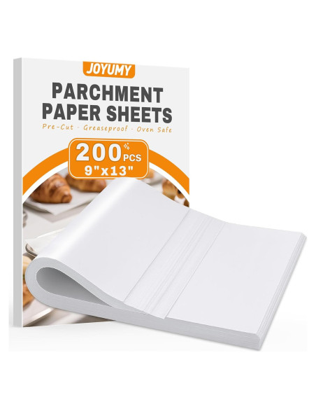 200 Hojas de Papel Pergamino Pre-Cortadas JOYUMY 23x33cm