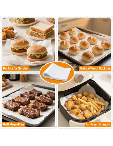 200 Hojas de Papel Pergamino Pre-Cortadas JOYUMY 23x33cm