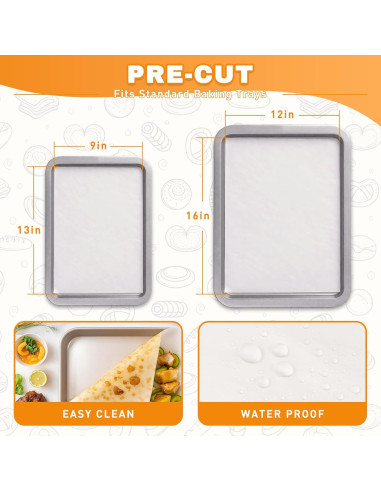 200 Hojas de Papel Pergamino Pre-Cortadas JOYUMY 23x33cm