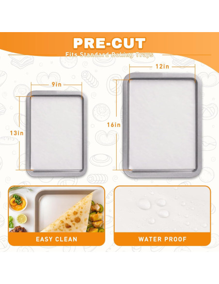 200 Hojas de Papel Pergamino Pre-Cortadas JOYUMY 23x33cm