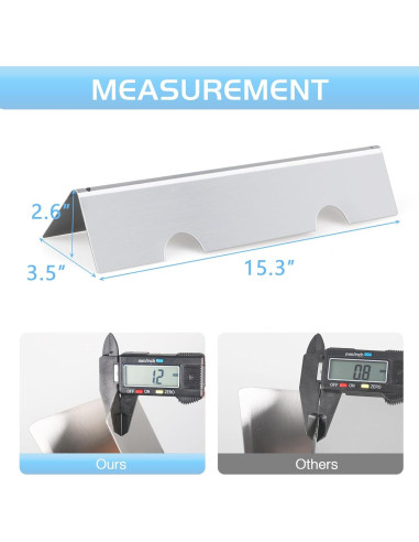 Barras Saborizadoras Weber 7635 Acero Inoxidable 38.7 cm