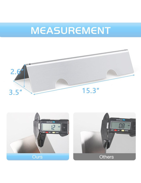 Barras Saborizadoras Weber 7635 Acero Inoxidable 38.7 cm