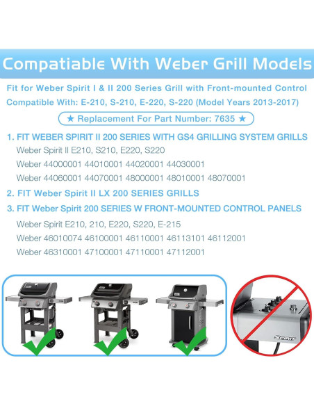 Barras Saborizadoras Weber 7635 Acero Inoxidable 38.7 cm