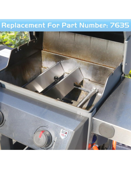 Barras Saborizadoras Weber 7635 Acero Inoxidable 38.7 cm