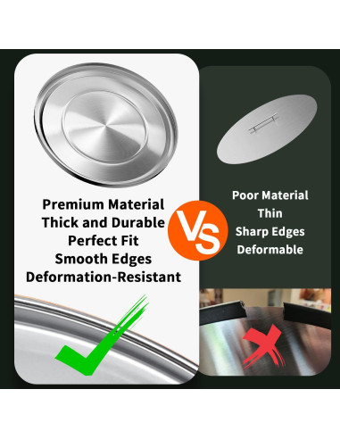 Tapa de Acero Inoxidable Pariplus para Fogata Bonfire 50.17 cm