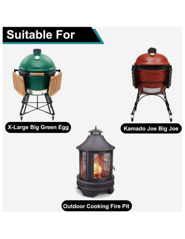 Cubierta para Parrilla Cerámica XL Big Green Egg Westeco 90 cm